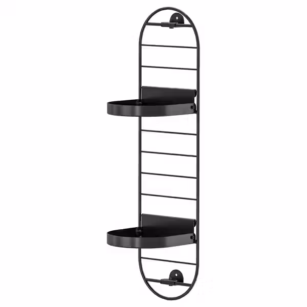 SKUGGRÖNA СКУГГРЁНА Настенная подставка для кашпо - чёрный 54 см - фото 1