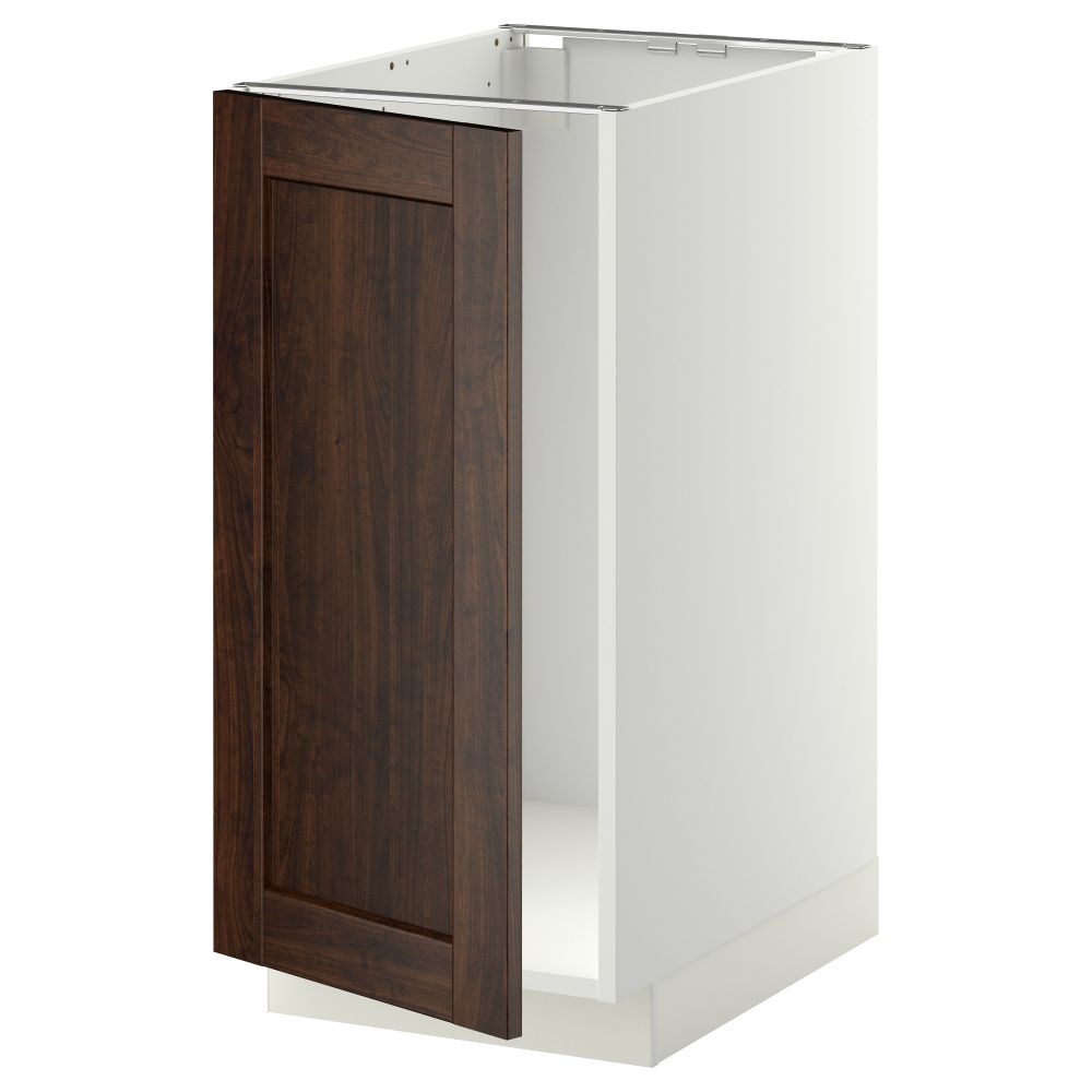 Напольный шкаф для мойки, мусорных контейнер МЕТОД, белый, Эдсерум коричневый (40x60 см) - схема-чертеж с размерами