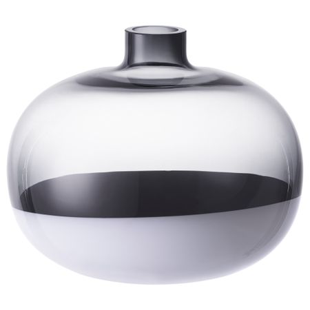 Ваза ФОРМЛИГ, светло-серый, белый (16 см)
