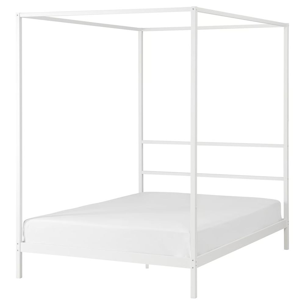 VITARNA Каркас кровати с 4-х стойками - белый/Luröy 140x200 см - фото 1