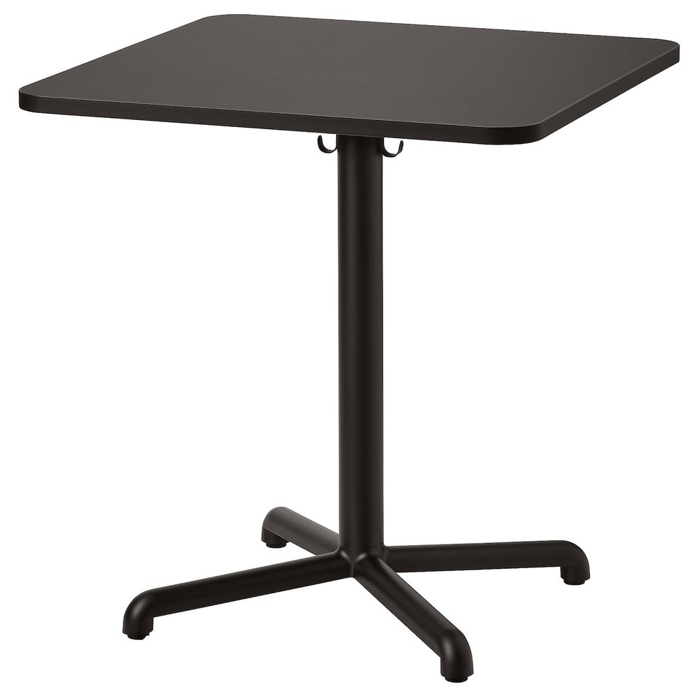 Стол, антрацит/антрацит 70x70 см IKEA STENSELE СТЕНСЕЛЕ 293.239.19 - фото 1