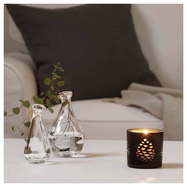 Украшение для свечи в стеклянном стакане ВИНТЕР 2016 (8 см) - фото 2