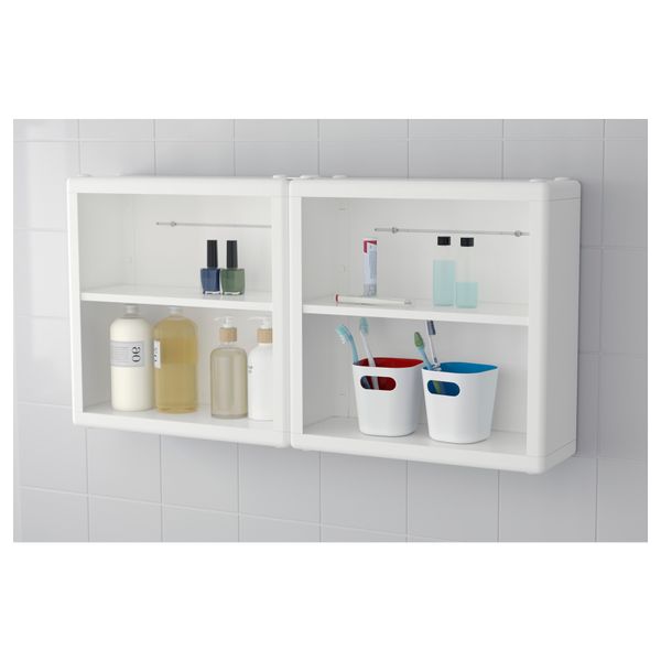 Полка навесная ДИНАМ, белый (40x15x40 см) - фото 2