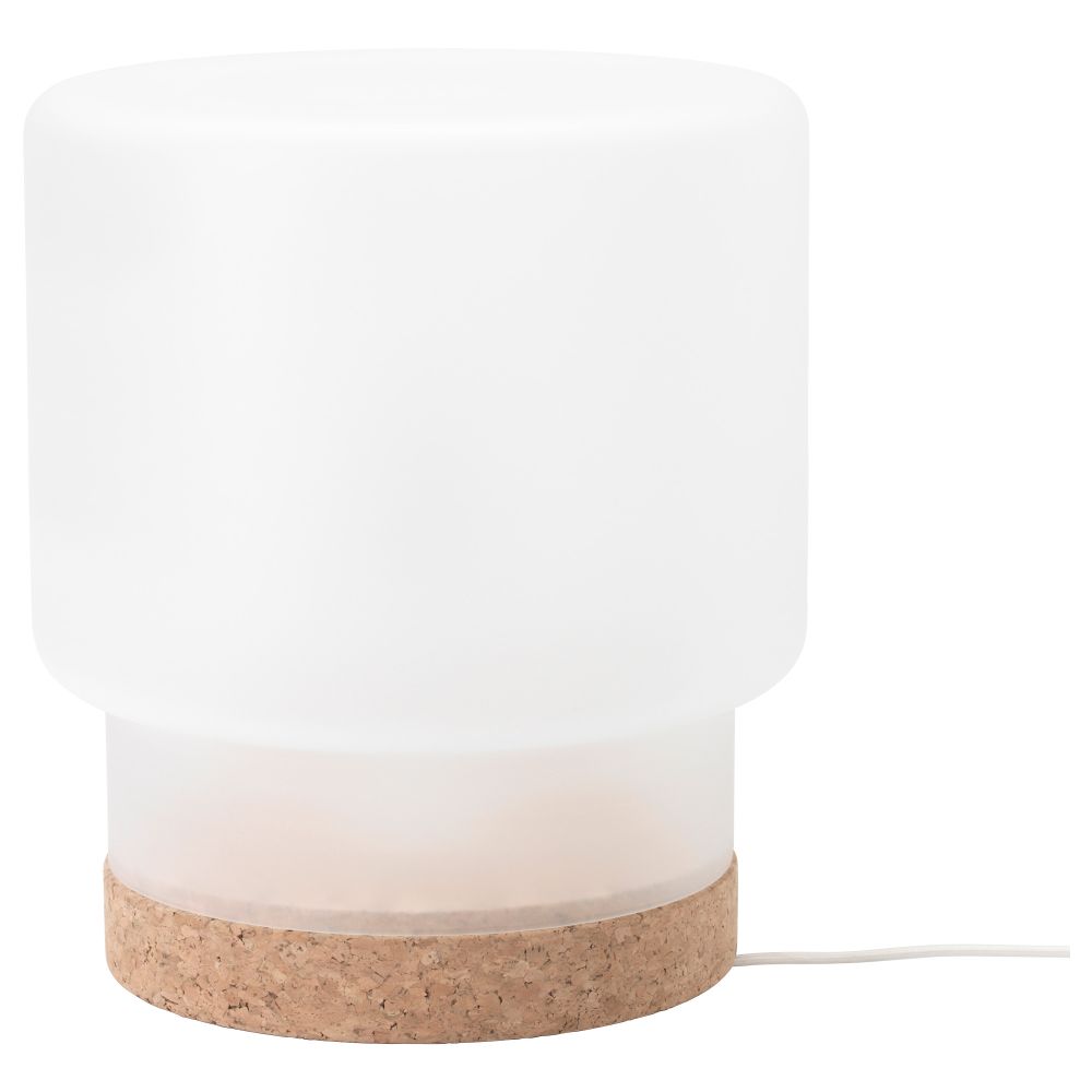 Лампа настольная СИННЕРЛИГ, матовое стекло, пробка - фото 1