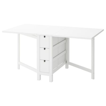NORDEN Стол складной - белый 26/89/152x80 см