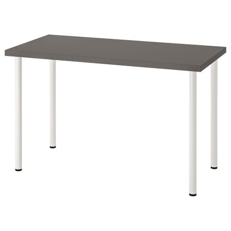 Письменный стол, 120x60 см, темно-серый-белый IKEA LAGKAPTEN ЛАГКАПТЕН, ADILS АДИЛЬС 094.164.48