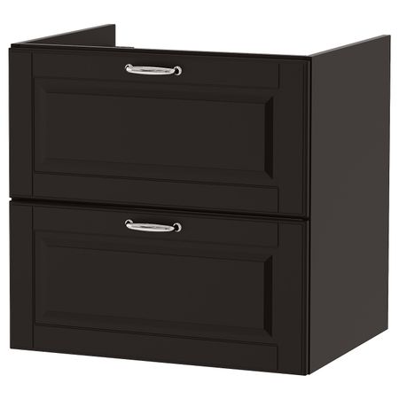 Шкаф для раковины с 2 ящ, Кашён темно-серый 60x47x58 см IKEA ГОДМОРГОН 903.876.34