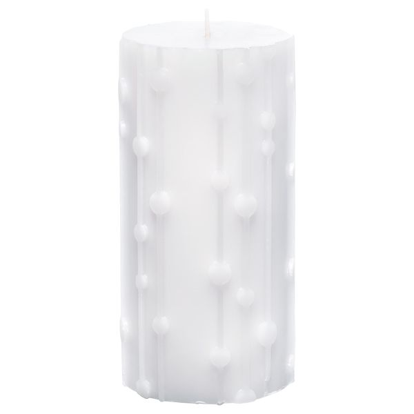 Формовая свеча, ароматическая ФРИСКХЕТ, Льняной бриз белый, белый (14 см) - фото 1