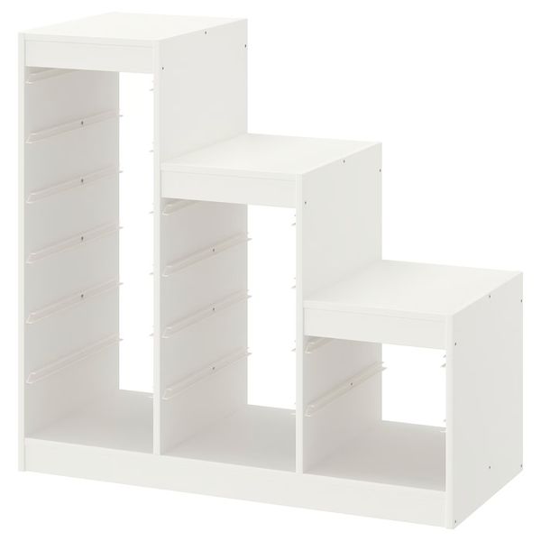 TROFAST Каркас - белый 99x44x94 см - схема-чертеж с размерами