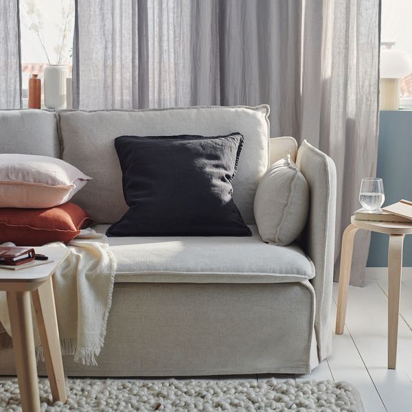 Чехол на подушку, черный, 50x50 см IKEA DYTÅG ДЮТОГ 805.170.37 - схема-чертеж с размерами