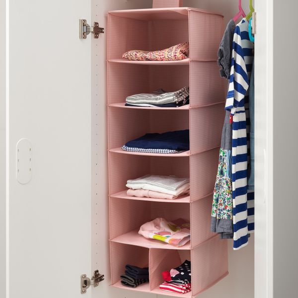 Модуль для хранения, 7 отделений, розовый 30x30x90 см IKEA СТУК 404.210.32 - фото 4