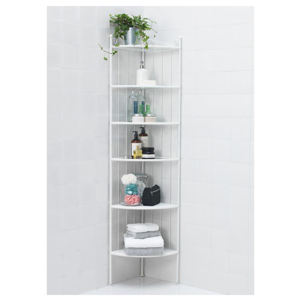 Стеллаж угловой, белый IKEA RÖNNSKÄR РЁНШЭР 503.580.49 - схема-чертеж с размерами