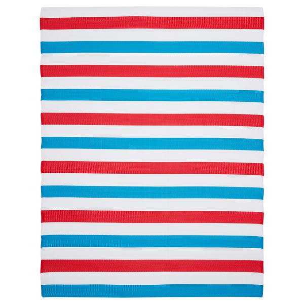 Ковер безворсовый СОММАР 2019, д/дома/улицы синий, красный синий белый/красный (180x240 см) - фото 1