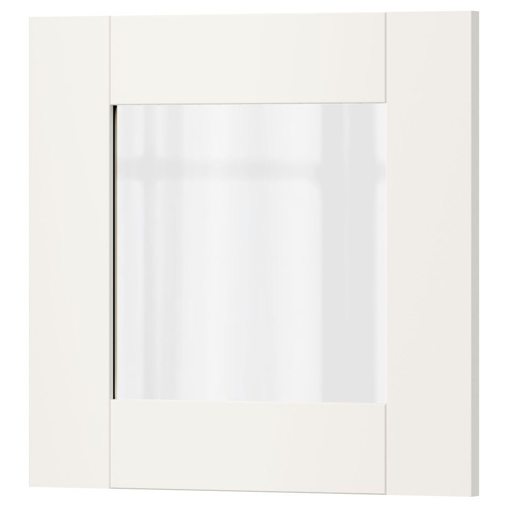 Стеклянная дверь СЭВЕДАЛЬ, белый - фото 1