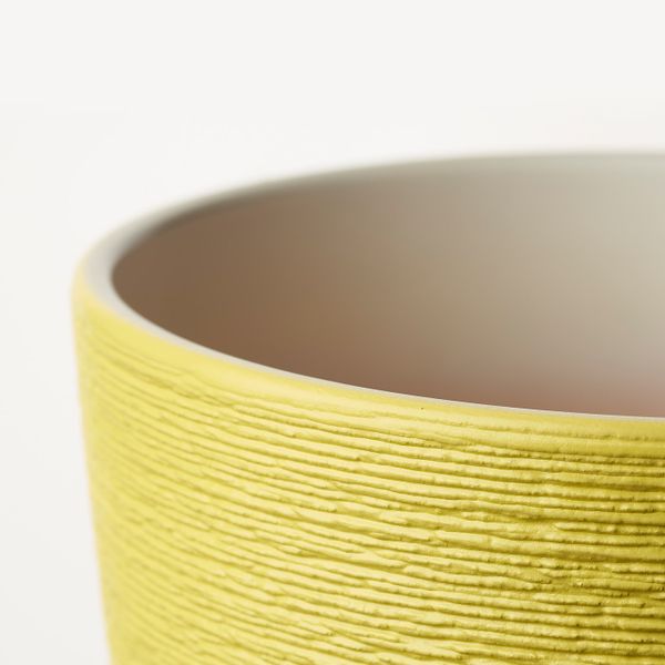 Горшок цветочный, желтый 19 см IKEA SKAKIG СКАКИГ 704.849.28 - фото 3