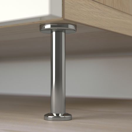 Комбинация для хранения с дверцами, под беленый дуб/СЕЛЬСВ/СТАЛЛАРП глянцевый, белый 120x40x74 см IKEA BESTÅ БЕСТО 692.669.93