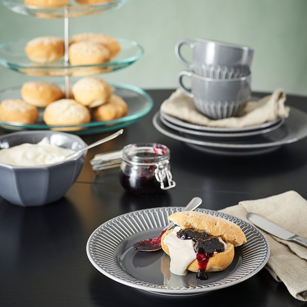 Кружка, каменная керамика серый 36 сл IKEA STRIMMIG СТРИММИГ 204.431.86 - схема-чертеж с размерами