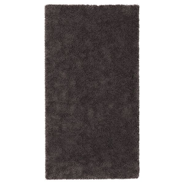 Ковер, короткий ворс, темно-серый 80x150 см IKEA STOENSE СТОЭНСЕ 904.268.19 - фото 1