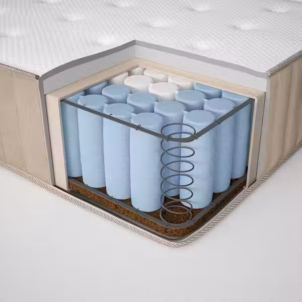 VATNESTRÖM Матрас с пружинами карманного типа - жесткий/неокрашенный 160x200 см - фото 3