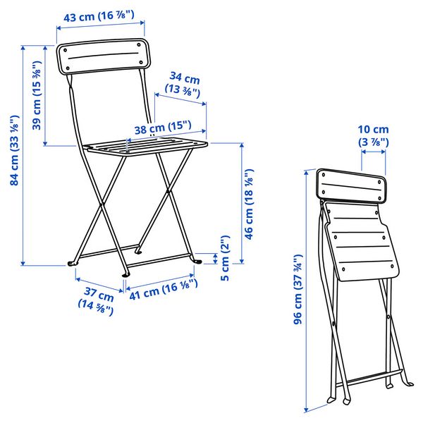 IKEA в интерьере - схема-чертеж с размерами