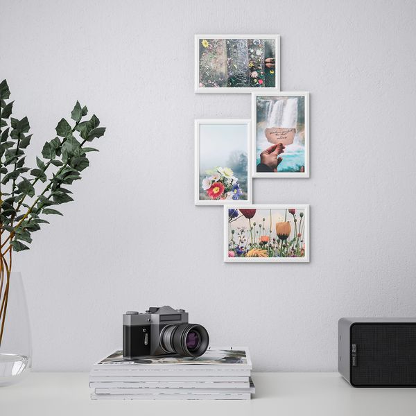 Рама для коллажа на 4 фото, белый, 21x41 см IKEA YLLEVAD ЮЛЛЕВАД 304.252.76 - фото 3