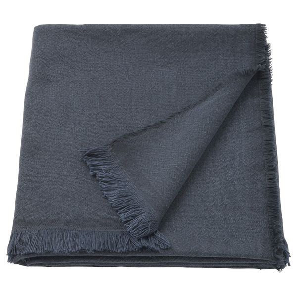 Плед, сине-серый темный 150x200 см IKEA ЙОФРИД 103.957.46 - фото 1