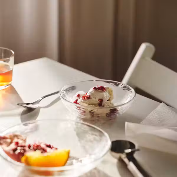 STRANDKRABBA СТРАНДКРАББА Тарелка глубокая - стекло/прозрачный 19 см - фото 2