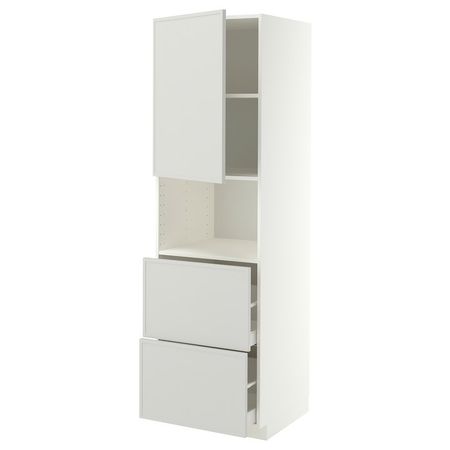 METOD / MAXIMERA Высокий шкаф д/СВЧ/дверца/2ящика