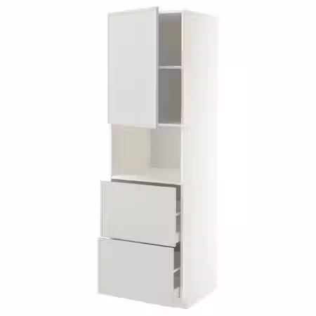 METOD / MAXIMERA Высокий шкаф д/СВЧ/дверца/2ящика