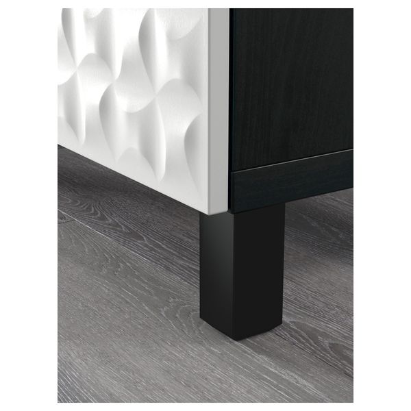 Комбинация для хранения с дверцами, ящиками БЕСТО, Дьюпвикен белый, Лаппвикен черно-коричневый (180x40x74 см) - фото 5