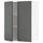 Навесной шкаф с полками, 2 дверцы, белый, Voxtorp темно-серый, 80x100 см IKEA METOD МЕТОД 194.559.34