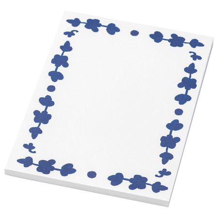 Блокнот для записей, белый, синий, 17x13 см IKEA АНИЛИНАРЕ 104.280.11