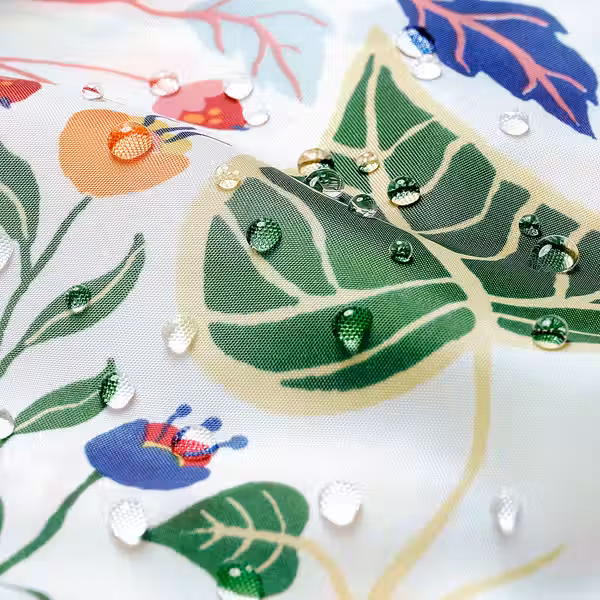 STRANDLUMMER СТРАНДЛЮММЕР Штора для ванной - разноцветный 180x200 см - схема-чертеж с размерами