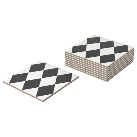 Плитка для улицы, черный-белый, 0.81 м² IKEA MÄLLSTEN МЭЛЛЬСТЕН 105.089.08