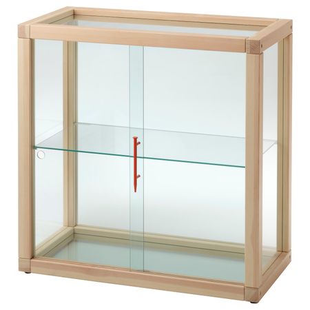 Шкаф-витрина, сосна 80x80 см IKEA МАРКЕРАД 304.515.24