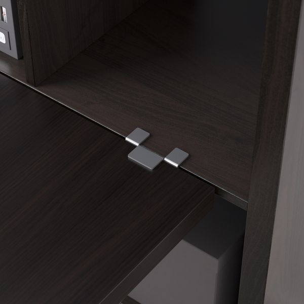 Стол, комбинация, черно-коричневый 147x147x159 см IKEA KALLAX КАЛЛАКС 192.281.16 - фото 3