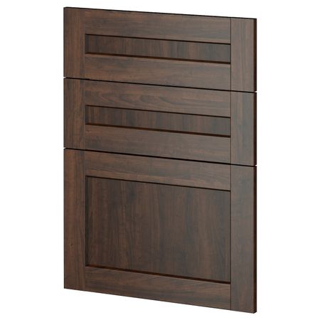 3 фасада для посудомоечной машины, Эдсерум коричневый 60 см IKEA METOD МЕТОД 593.911.53