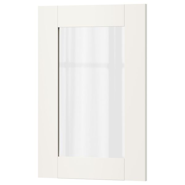 Стеклянная дверь СЭВЕДАЛЬ, белый - фото 1