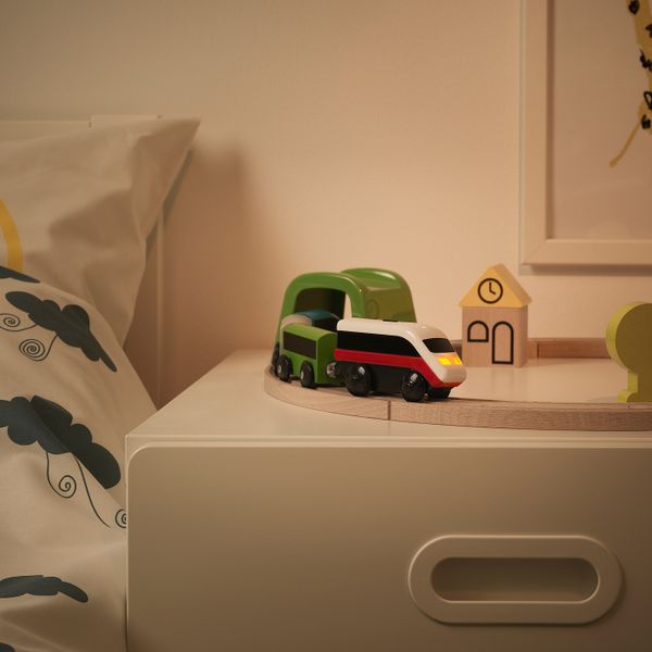 Паровоз на батарейках IKEA LILLABO ЛИЛЛАБУ 803.627.90 - схема-чертеж с размерами