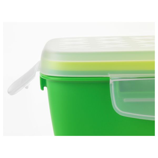 Контейнер для завтрака ФЕСТМОЛТИД, зеленый (19x13x6 см) - фото 6