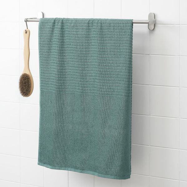 Простыня банная, серо-бирюзовый 100x150 см IKEA VÅGSJÖN ВОГШЁН 104.880.38 - схема-чертеж с размерами