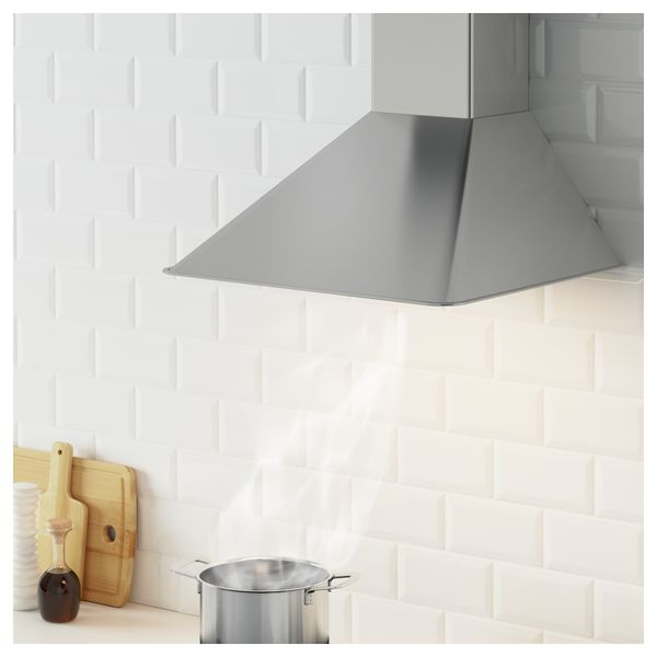 Колпак вытяжного шкафа стенного крепления ВИНДРУМ, нержав сталь (60 см) - фото 3