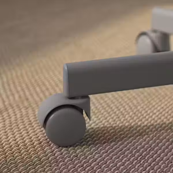 BLECKBERGET Рабочий стул - Klovsta белый/серый - схема-чертеж с размерами