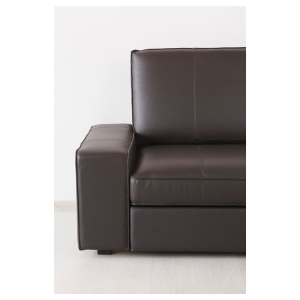 Диван-кровать 3-местный КИВИК, Гранн, Бумстад темно-коричневый - фото 4