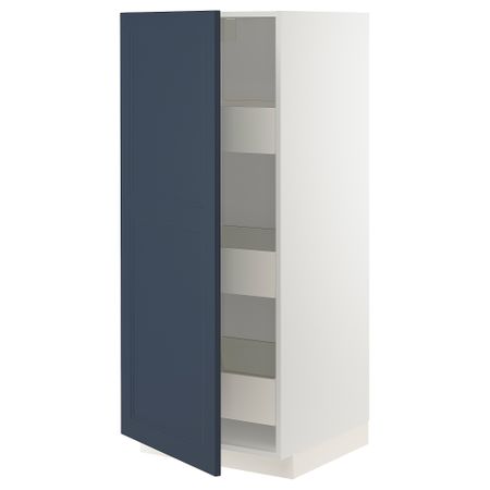 Высокий шкаф с ящиками IKEA METOD МЕТОД, MAXIMERA МАКСИМЕРА 694.031.84