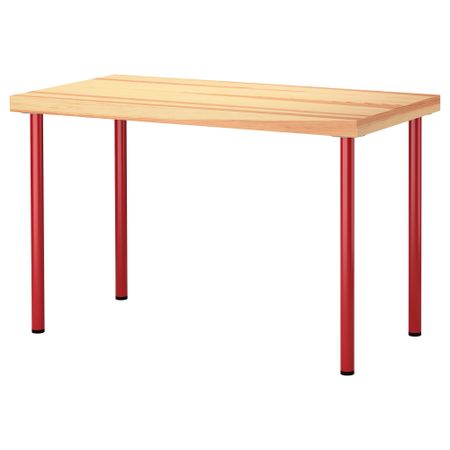 Стол ТОРНЛИДЕН / АДИЛЬС, сосна, красный (120x60 см)