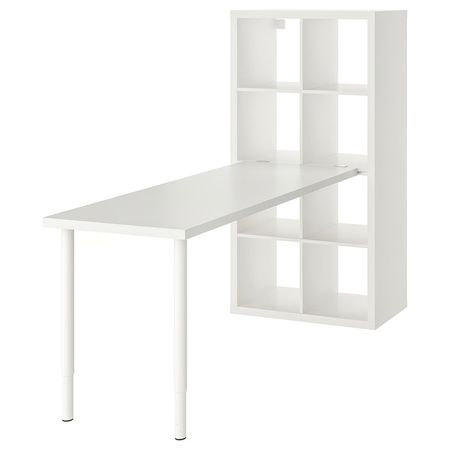 KALLAX / LAGKAPTEN Стол, комбинация - белый 77x179x147 см