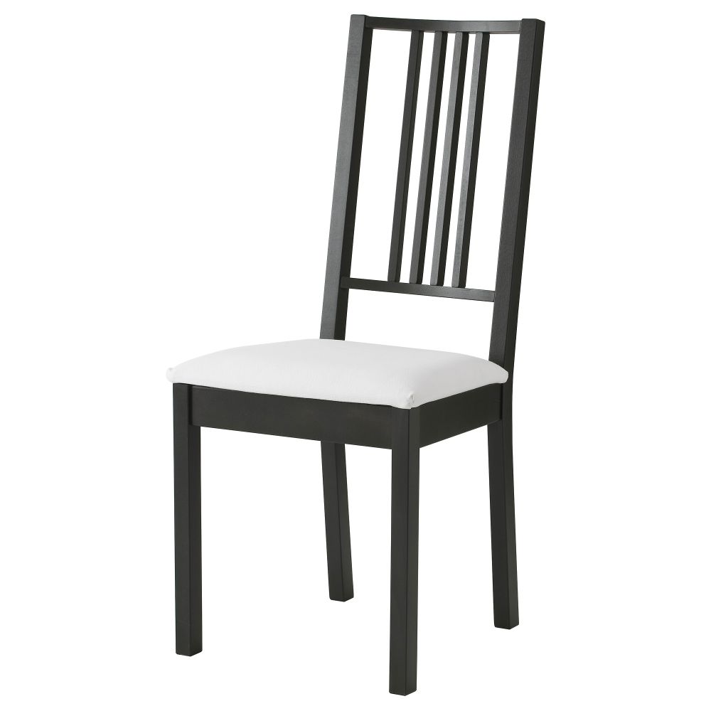 Стул БЁРЬЕ, коричнево-чёрный, Гобо белый - фото 1