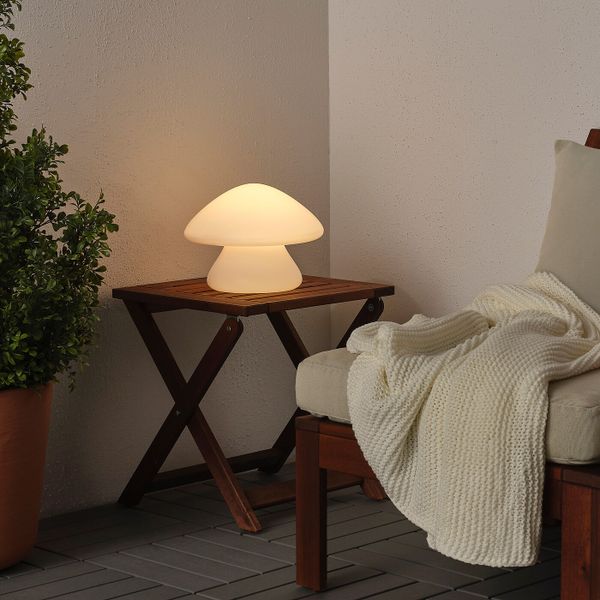 Декоративная подсветка, светодиоды, с батарейным питанием для/дома/улицы, гриб белый, 20 см IKEA ВИНТЕРФЕСТ 504.371.98 - схема-чертеж с размерами