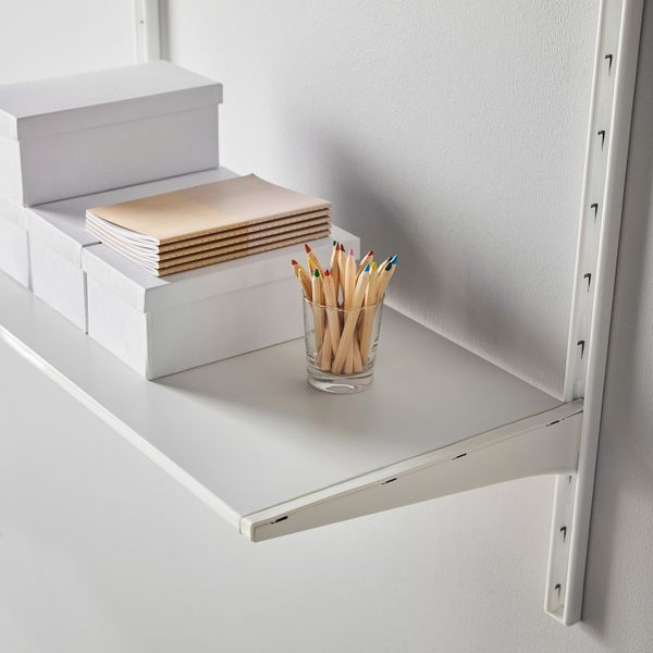 Настенная шина/полки, белый 86x41x85 см IKEA АЛЬГОТ 392.303.83 - фото 3